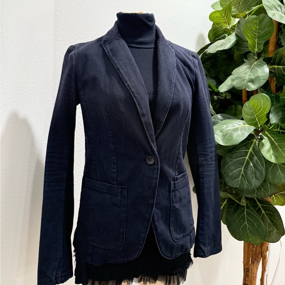 Banana Republic Dark Blue Corduroy Blazer - Picture 3 of 7
